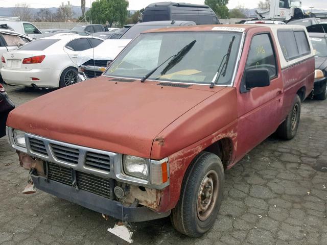 1N6SD11S6NC331882 - 1992 NISSAN TRUCK SHOR RED photo 2