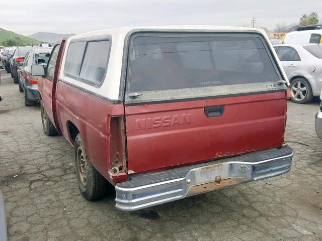 1N6SD11S6NC331882 - 1992 NISSAN TRUCK SHOR RED photo 3