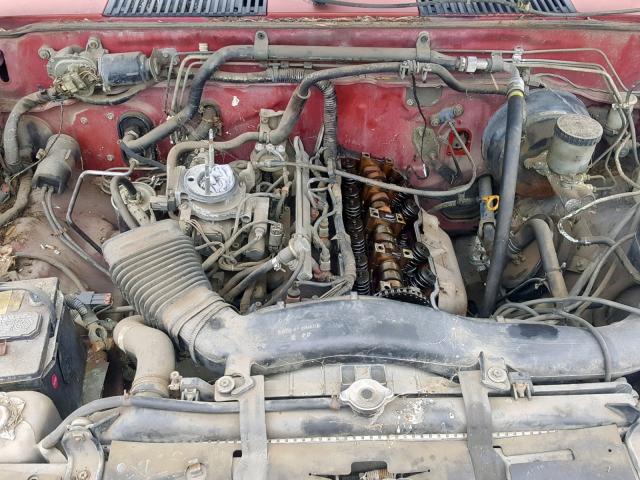 1N6SD11S6NC331882 - 1992 NISSAN TRUCK SHOR RED photo 7