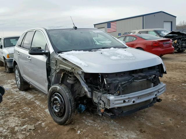 2FMDK3JC8EBB62305 - 2014 FORD EDGE SEL SILVER photo 1