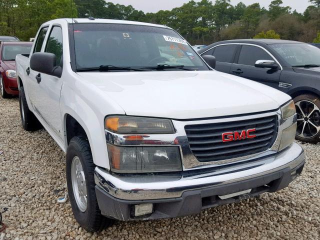 1GTCS43E288211171 - 2008 GMC CANYON SLE WHITE photo 1