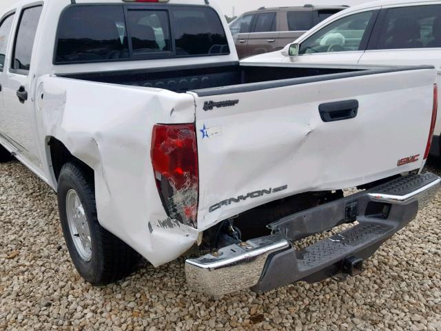 1GTCS43E288211171 - 2008 GMC CANYON SLE WHITE photo 10