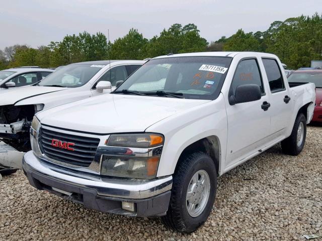 1GTCS43E288211171 - 2008 GMC CANYON SLE WHITE photo 2