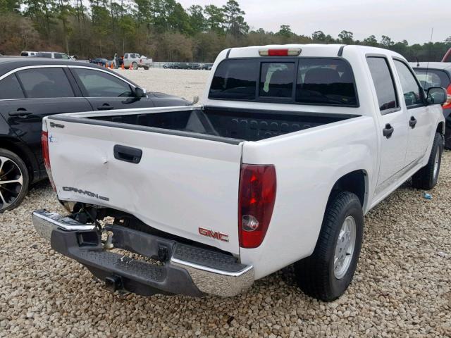 1GTCS43E288211171 - 2008 GMC CANYON SLE WHITE photo 4