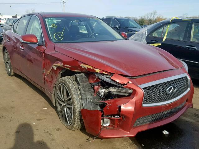 JN1BV7AR3FM392296 - 2015 INFINITI Q50 BASE BURGUNDY photo 1