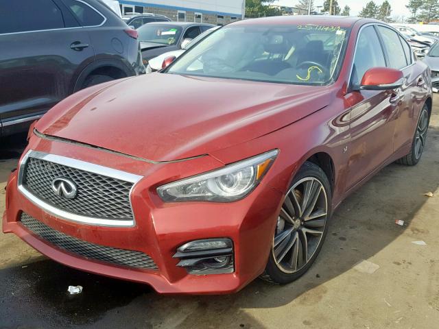 JN1BV7AR3FM392296 - 2015 INFINITI Q50 BASE BURGUNDY photo 2