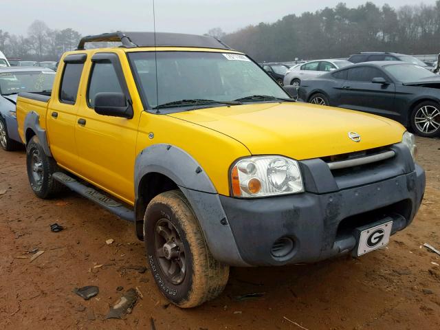 1N6ED27T62C352858 - 2002 NISSAN FRONTIER C YELLOW photo 1