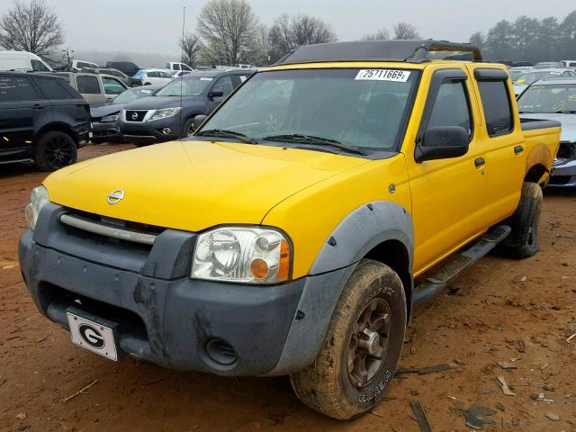 1N6ED27T62C352858 - 2002 NISSAN FRONTIER C YELLOW photo 2