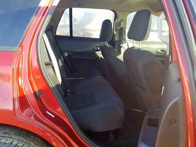 2FMDK3GC6ABB20085 - 2010 FORD EDGE SE RED photo 6