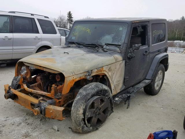 1J4FA54168L519808 - 2008 JEEP WRANGLER S BLACK photo 2