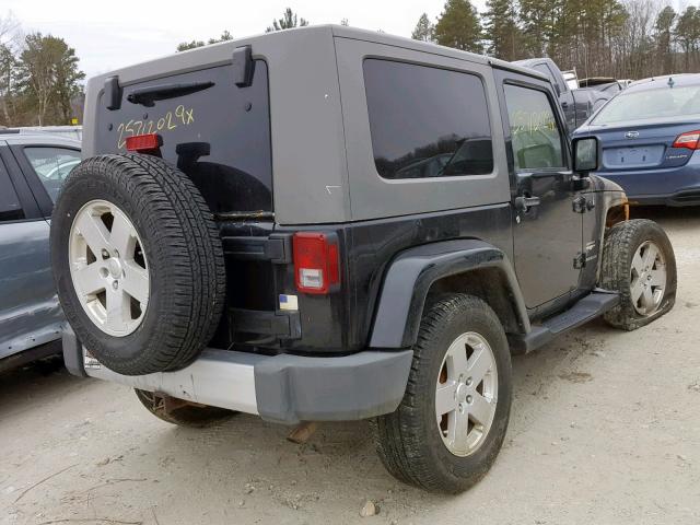 1J4FA54168L519808 - 2008 JEEP WRANGLER S BLACK photo 4