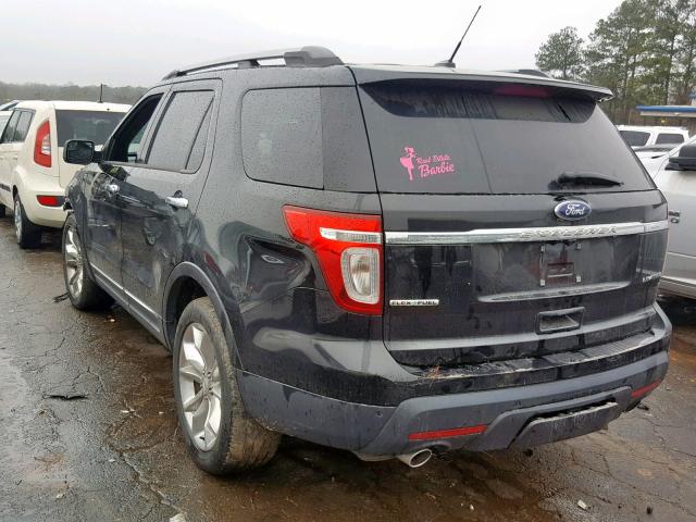 1FM5K7F8XDGC13827 - 2013 FORD EXPLORER L BLACK photo 3