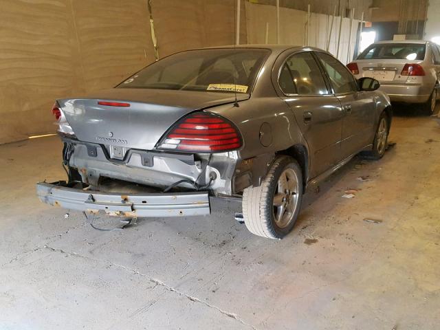 1G2NF52E14M527672 - 2004 PONTIAC GRAND AM S GRAY photo 4