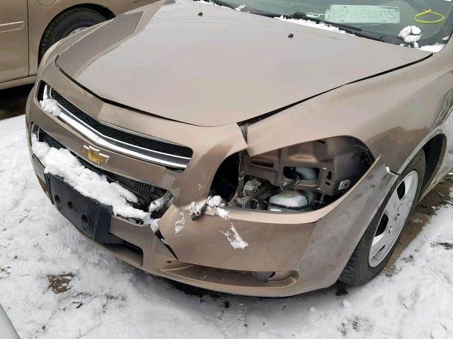 1G1ZG57B38F212996 - 2008 CHEVROLET MALIBU LS TAN photo 9
