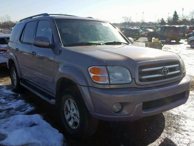 5TDBT48A92S117659 - 2002 TOYOTA SEQUOIA LI GRAY photo 1