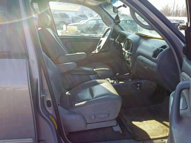 5TDBT48A92S117659 - 2002 TOYOTA SEQUOIA LI GRAY photo 5