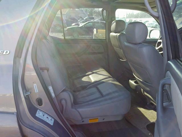 5TDBT48A92S117659 - 2002 TOYOTA SEQUOIA LI GRAY photo 6