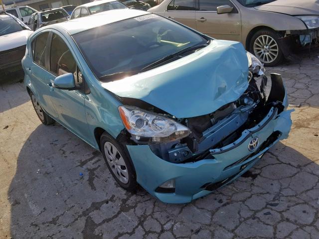 JTDKDTB33C1003981 - 2012 TOYOTA PRIUS C BLUE photo 1