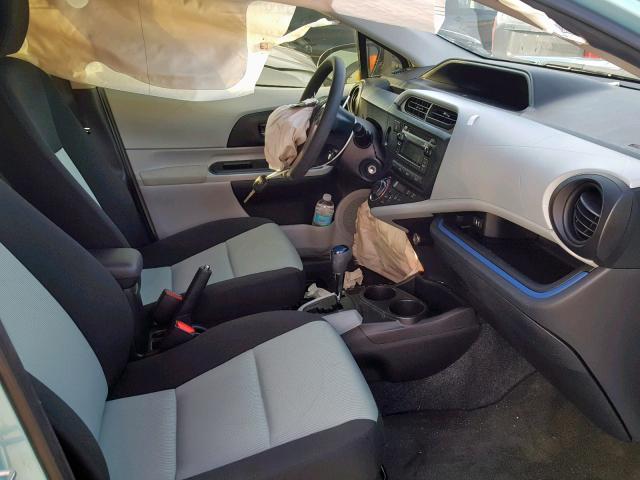 JTDKDTB33C1003981 - 2012 TOYOTA PRIUS C BLUE photo 5