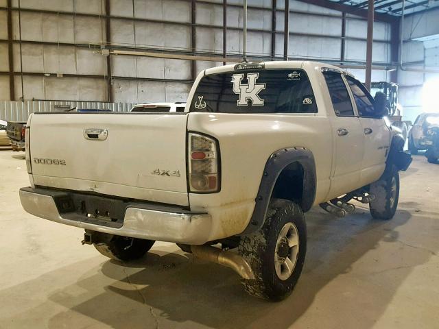 3D7KU28C33G730224 - 2003 DODGE RAM 2500 S WHITE photo 4