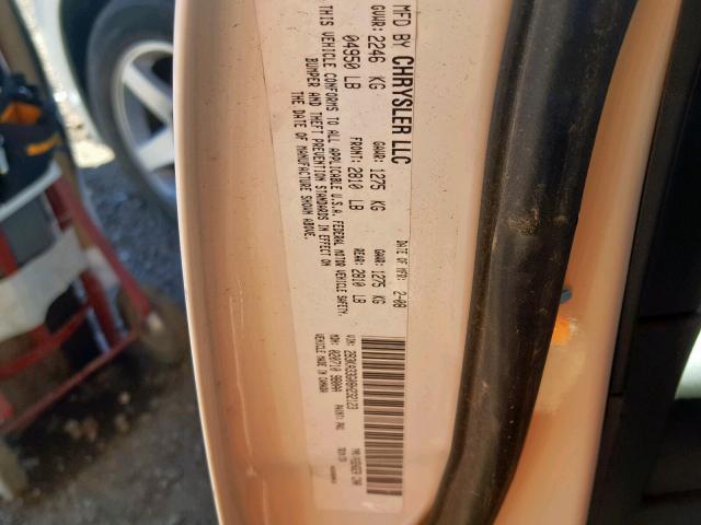 2B3KA33G08H232123 - 2008 DODGE CHARGER SX WHITE photo 10