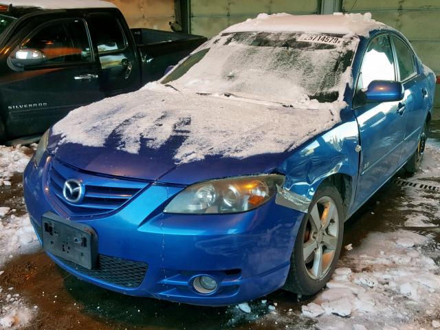 JM1BK323941153942 - 2004 MAZDA 3 S BLUE photo 2