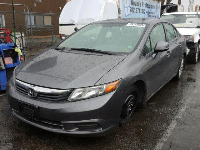 19XFB2F92CE358900 - 2012 HONDA CIVIC EXL GRAY photo 2