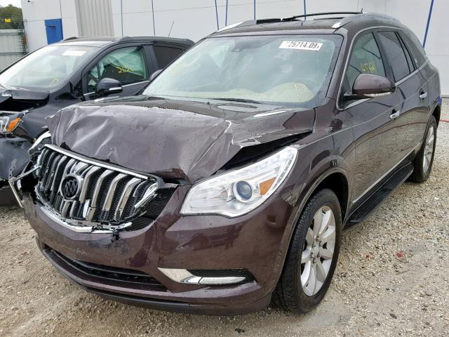 5GAKRCKDXFJ366388 - 2015 BUICK ENCLAVE BROWN photo 2