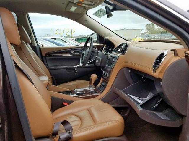 5GAKRCKDXFJ366388 - 2015 BUICK ENCLAVE BROWN photo 5