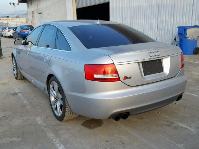 WAUGN94F17N033036 - 2007 AUDI S6 QUATTRO SILVER photo 3