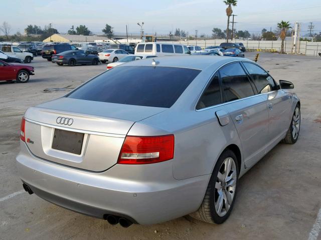 WAUGN94F17N033036 - 2007 AUDI S6 QUATTRO SILVER photo 4