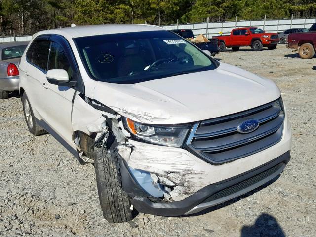 2FMTK3J98FBB41746 - 2015 FORD EDGE SEL WHITE photo 1