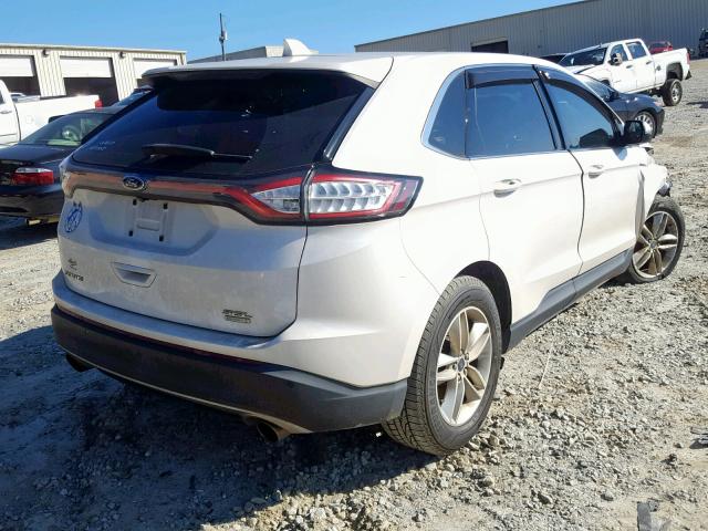 2FMTK3J98FBB41746 - 2015 FORD EDGE SEL WHITE photo 4