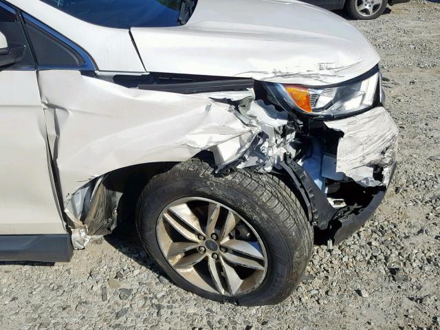 2FMTK3J98FBB41746 - 2015 FORD EDGE SEL WHITE photo 9