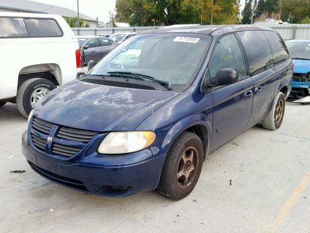 2D4GP24R25R106089 - 2005 DODGE GRAND CARA BLUE photo 2