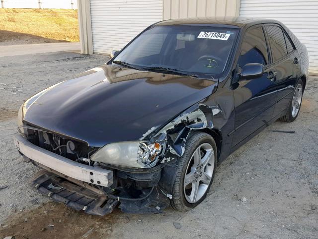 JTHBD192040084185 - 2004 LEXUS IS 300 BLACK photo 2