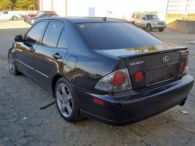 JTHBD192040084185 - 2004 LEXUS IS 300 BLACK photo 3