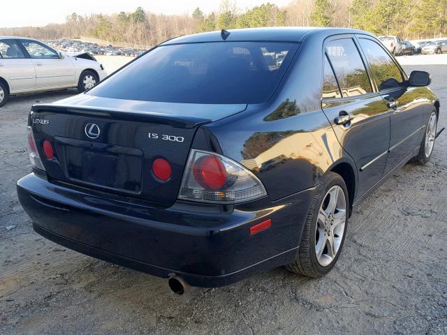 JTHBD192040084185 - 2004 LEXUS IS 300 BLACK photo 4