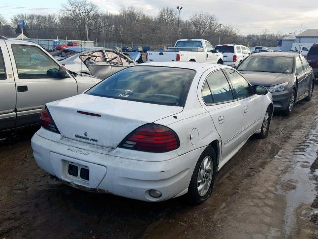 1G2NF52EX4M534538 - 2004 PONTIAC GRAND AM S WHITE photo 4