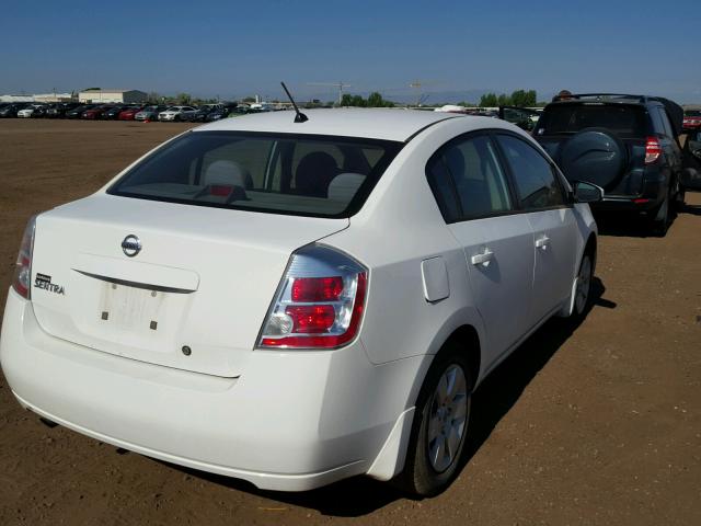 3N1AB61E68L685229 - 2008 NISSAN SENTRA 2.0 WHITE photo 4