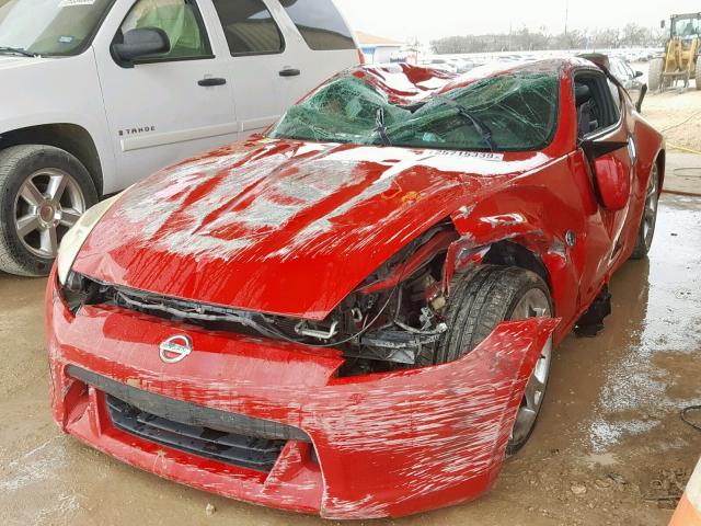 JN1AZ4EH8AM504955 - 2010 NISSAN 370Z RED photo 2