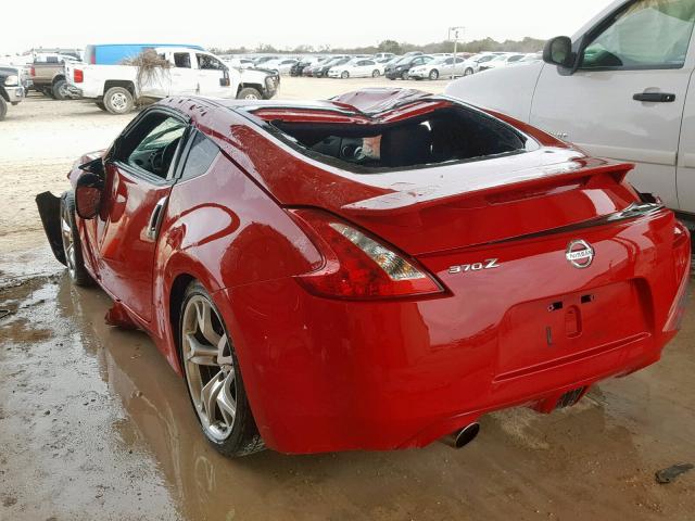 JN1AZ4EH8AM504955 - 2010 NISSAN 370Z RED photo 3