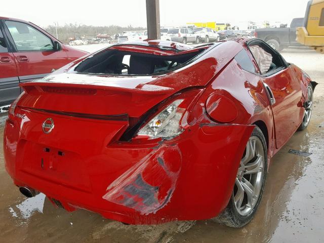 JN1AZ4EH8AM504955 - 2010 NISSAN 370Z RED photo 4