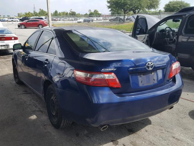 4T1BK46K97U052938 - 2007 TOYOTA CAMRY NEW BLUE photo 3