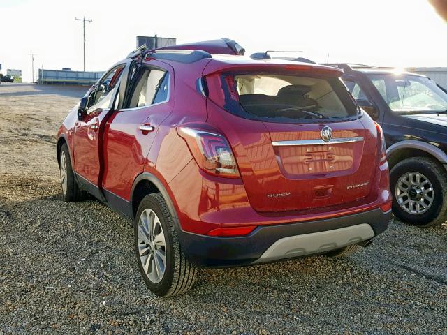 KL4CJASB9JB699952 - 2018 BUICK ENCORE PRE RED photo 3