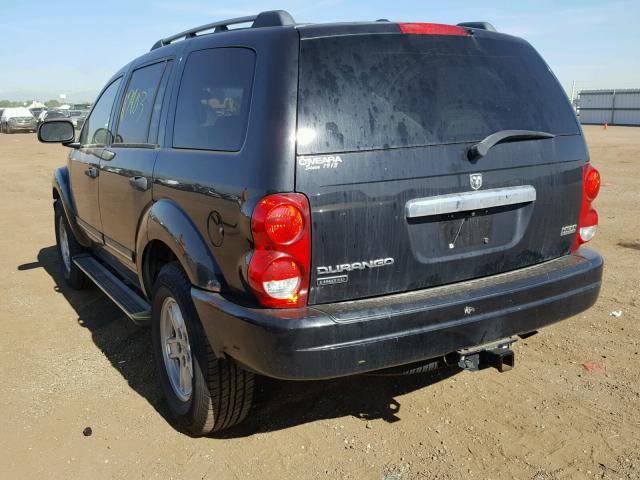 1D4HB58296F165022 - 2006 DODGE DURANGO LI BLACK photo 3