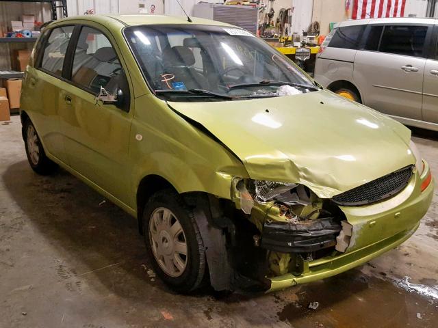 KL1TG62675B398159 - 2005 CHEVROLET AVEO LT GREEN photo 1