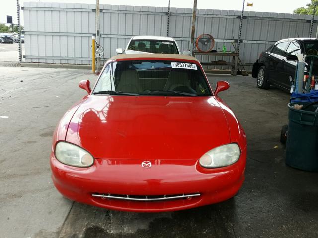 JM1NB3534X0110547 - 1999 MAZDA MX-5 MIATA RED photo 10