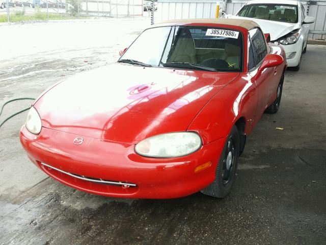 JM1NB3534X0110547 - 1999 MAZDA MX-5 MIATA RED photo 2