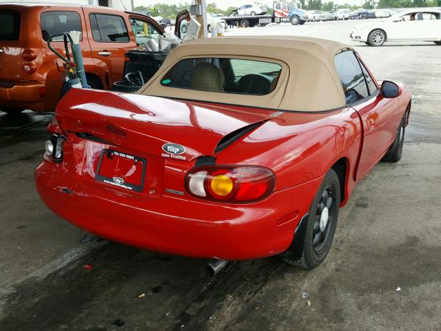 JM1NB3534X0110547 - 1999 MAZDA MX-5 MIATA RED photo 4